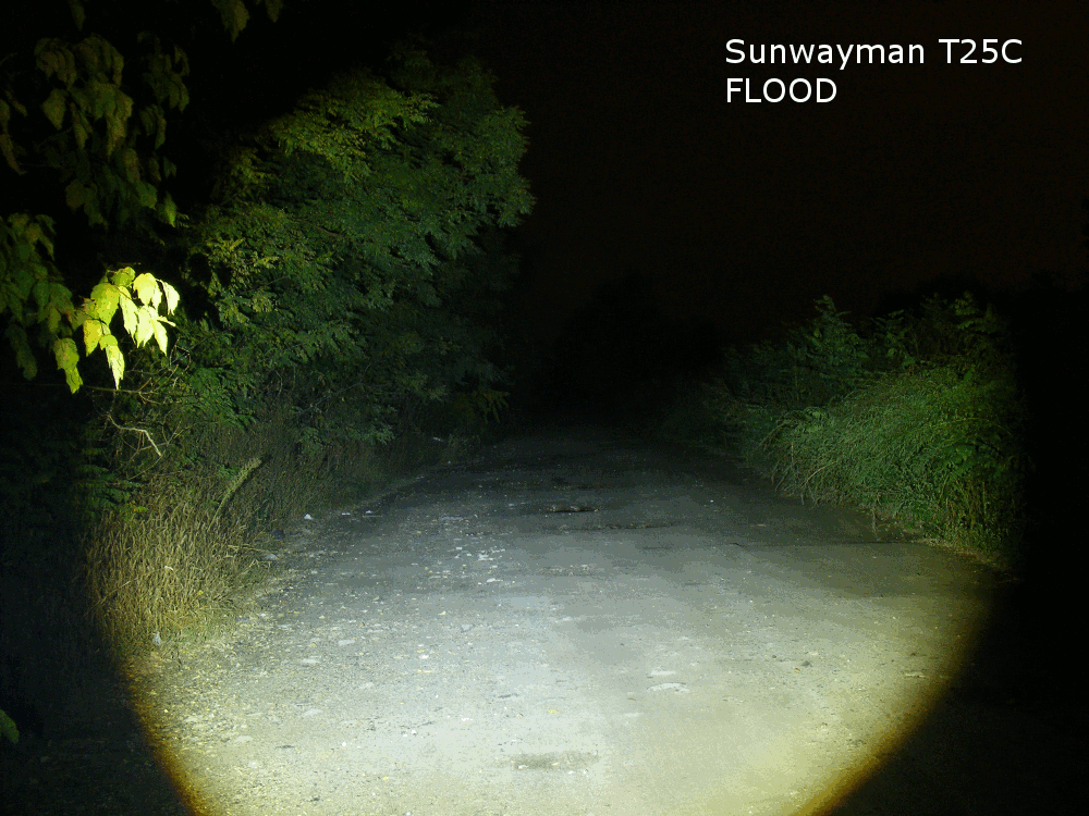 Sunwayman T25C fényének összehasonlítása