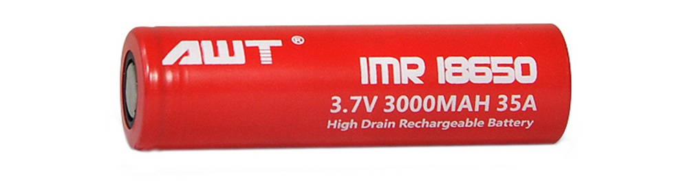AWT RED IMR18650 3000mAh lítium-ion akkumulátor