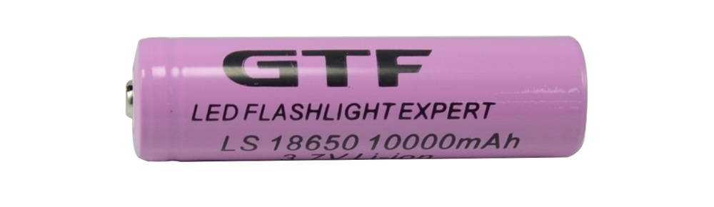 GTF 18650 10000mAh gagyi lítium-ion akkumulátor hazudott kapacitással