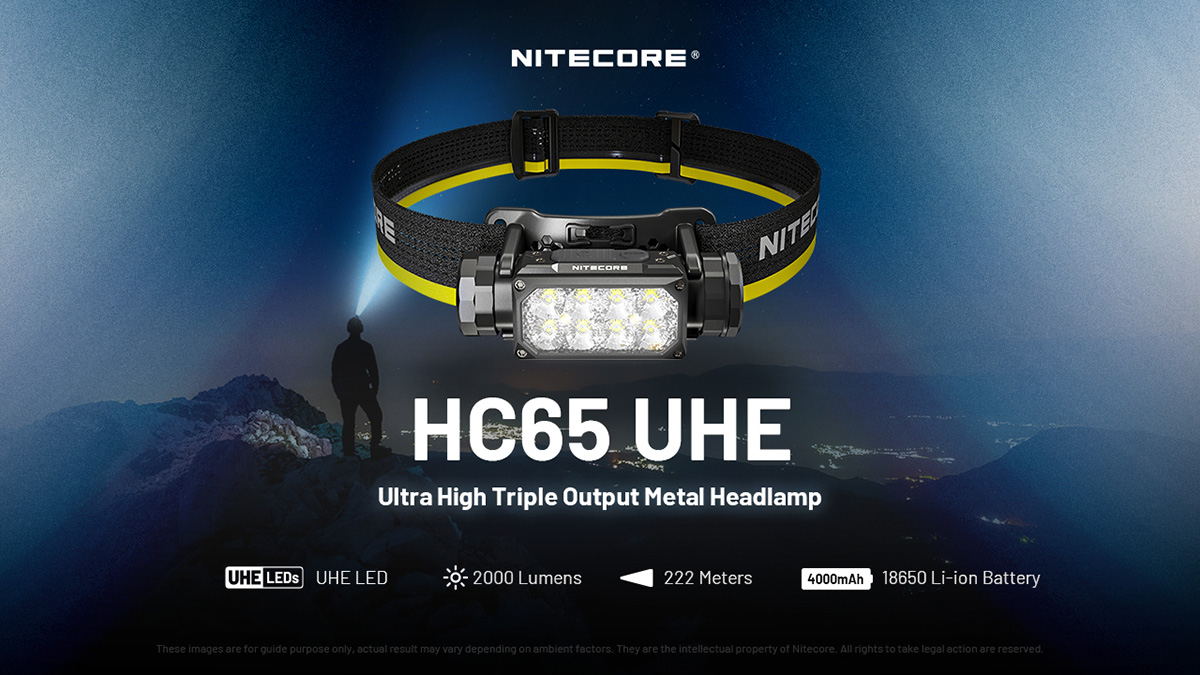 Nitecore HC65 UHE banner